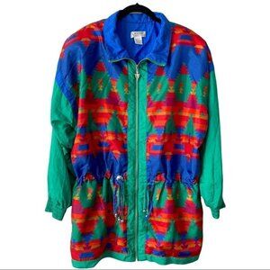 Vintage Lavon Southwestern Windbreaker Jacket